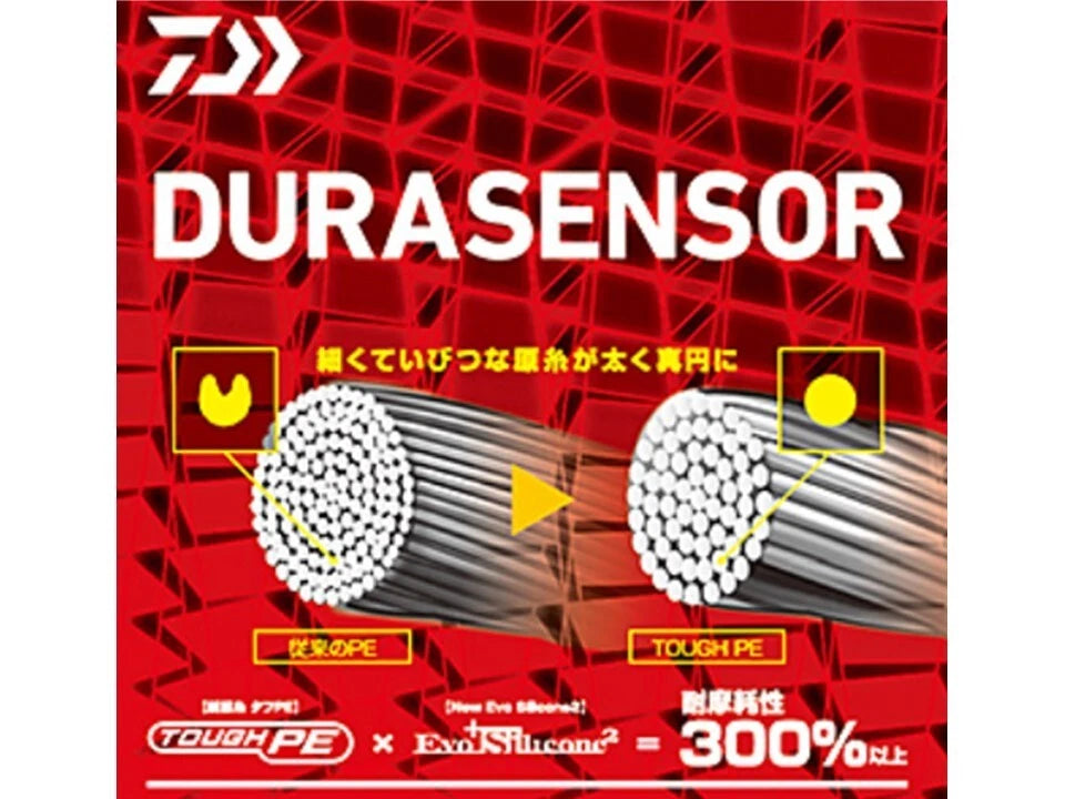 Daiwa Fishing PE Line UVF PE DURASENSOR×8＋Si² 300m #3-49 lb 5 Colors