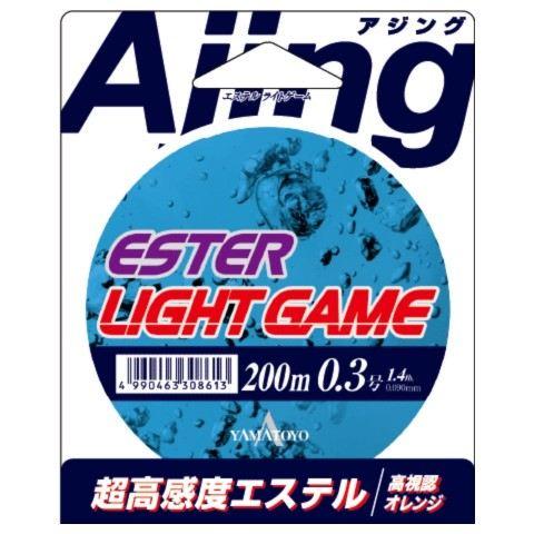 Yamatoyo Tegusu Ester Light Game Fluorescent Orange 200m 0.3号 (1.4LB)